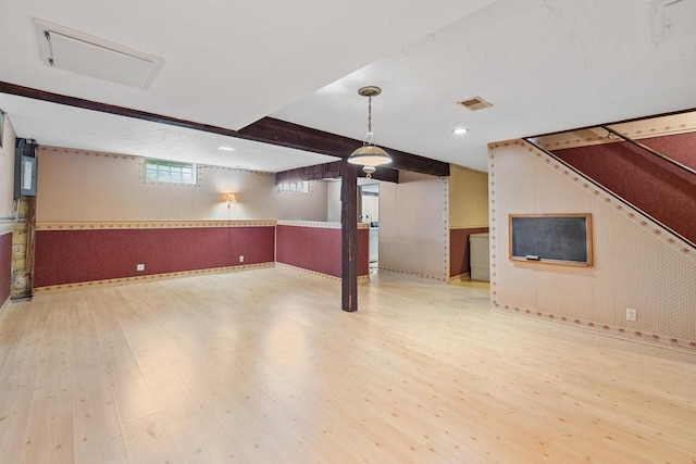 7873 N Edgeworth Dr, Milwaukee, WI 53223 - basement featuring wood finished floors