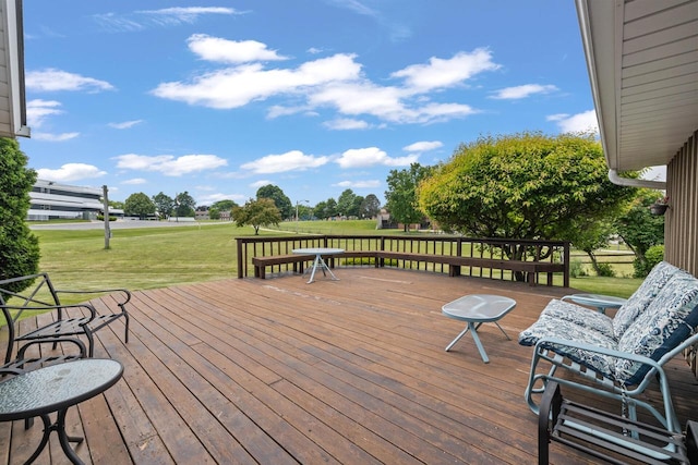 7873 N Edgeworth Dr, Milwaukee, WI 53223 - deck with a lawn