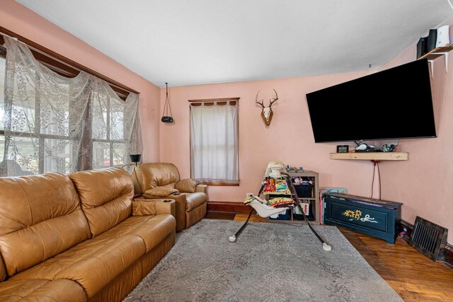 413 S Howard St, Princeton, WI 54968 - living room with wood finished floors