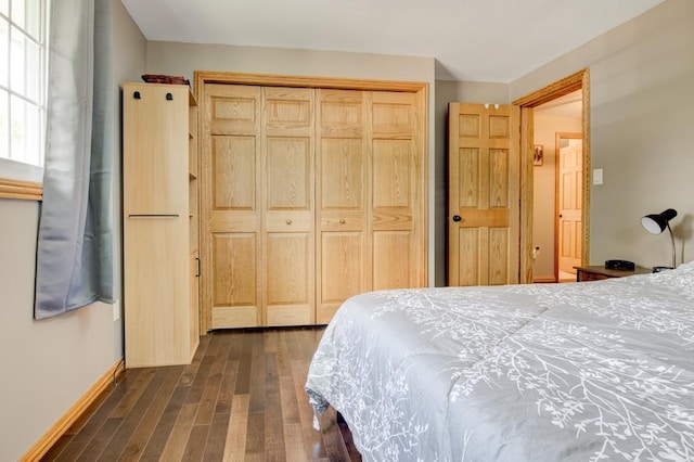 1410 Edwin St, Marinette, WI 54143 - bedroom featuring dark wood-style floors and a closet