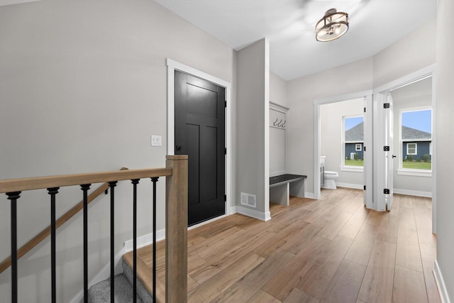N65W34963 Baltic Pass, Oconomowoc, WI 53066 - mudroom with light wood-style floors and baseboards