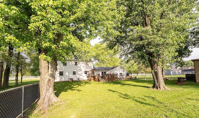 1116 Lagrange Ave, Tomah, WI 54660 - view of yard with a wooden deck