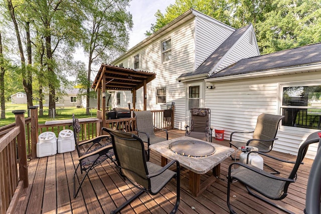 1116 Lagrange Ave, Tomah, WI 54660 - view of wooden terrace