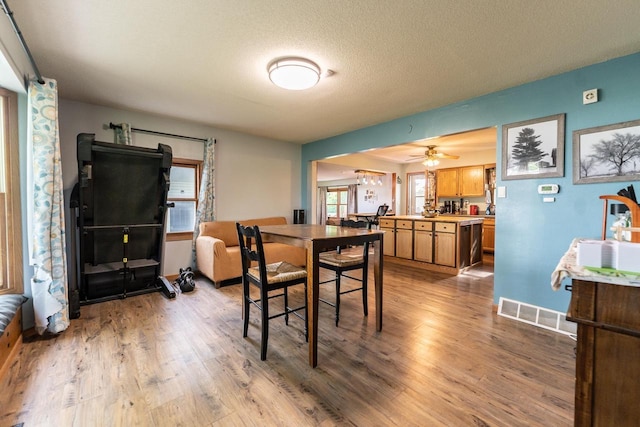 1116 Lagrange Ave, Tomah, WI 54660 - dining space with wood finished floors and a ceiling fan