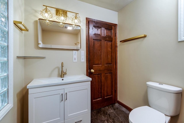 1140 Bluff St, Beloit, WI 53511 - bathroom with vanity and marble finish flooring