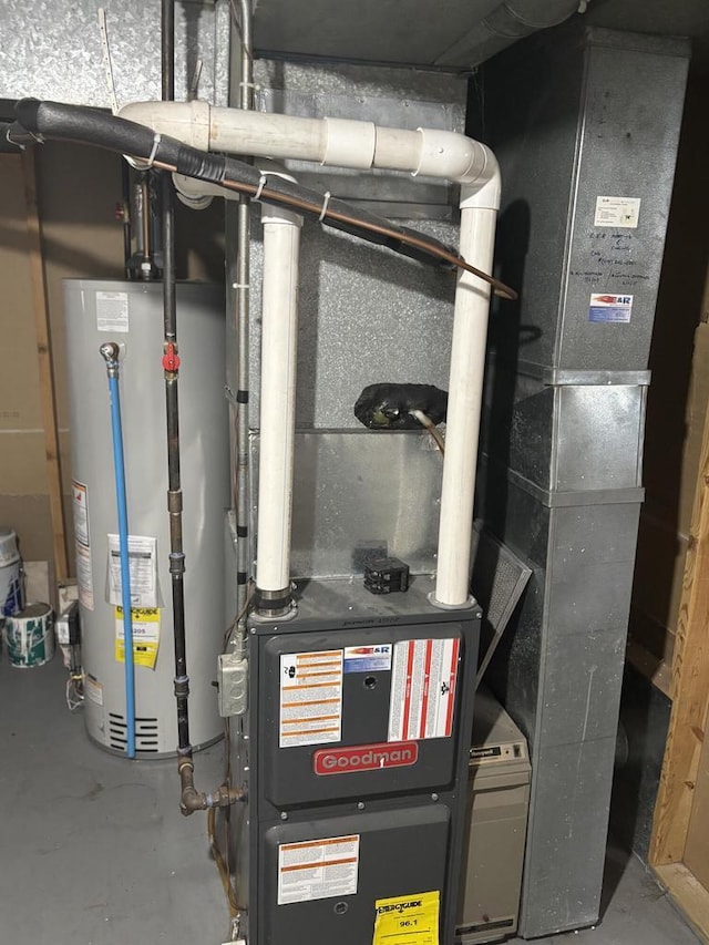 4945 W Tesch Ave, Milwaukee, WI 53220 - utility room with gas water heater