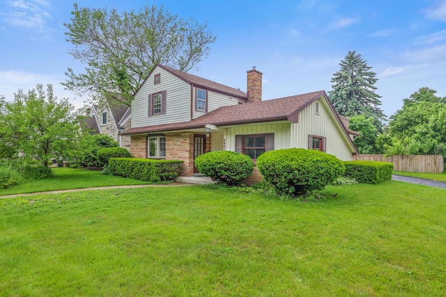 5463 N Lydell Ave, Glendale, WI 53217 - view of front of home featuring a chimney and roof with shingles