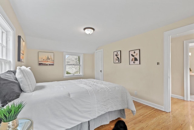 5463 N Lydell Ave, Glendale, WI 53217 - bedroom featuring light wood-type flooring and baseboards