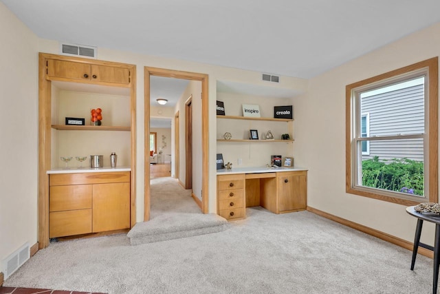 5463 N Lydell Ave, Glendale, WI 53217 - office area with light colored carpet and built in desk