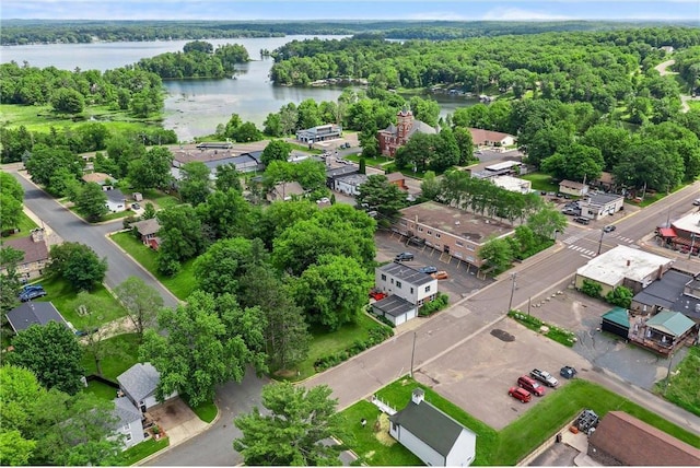 110 1st Ave, Balsam Lake, WI 54810 - aerial view of a nearby body of water and a forest