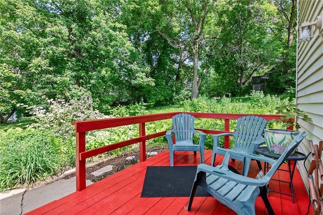 110 1st Ave, Balsam Lake, WI 54005 - view of wooden terrace