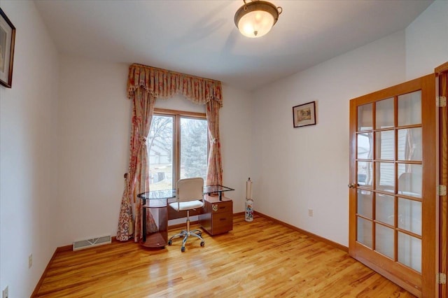 4205 Monarch Ct, Middleton, WI 53562 - home office featuring light wood-type flooring