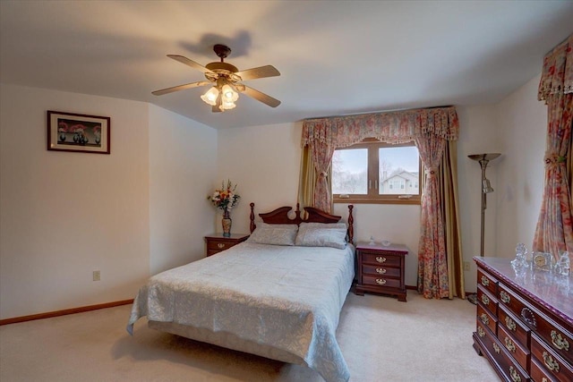 4205 Monarch Ct, Middleton, WI 53562 - bedroom featuring light colored carpet and ceiling fan