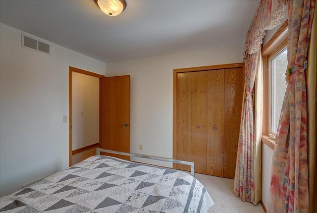 4205 Monarch Ct, Middleton, WI 53562 - bedroom featuring a closet and light carpet