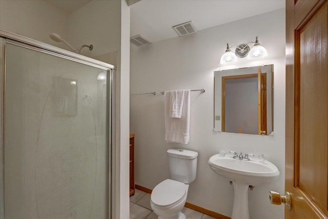 4205 Monarch Ct, Middleton, WI 53562 - bathroom featuring a stall shower and tile patterned floors