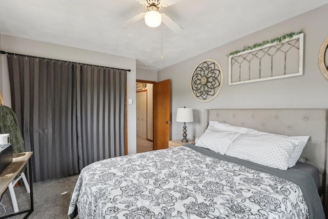 1603 Mckenna Blvd, Madison, WI 53711 - carpeted bedroom featuring ceiling fan