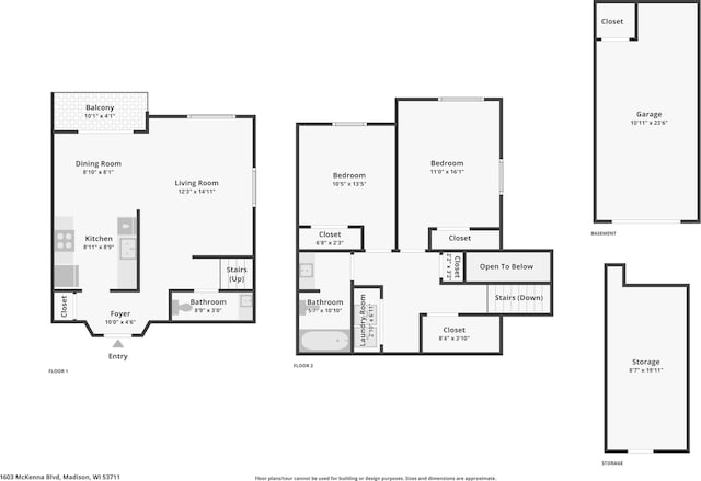 1603 Mckenna Blvd, Madison, WI 53711 - view of room layout