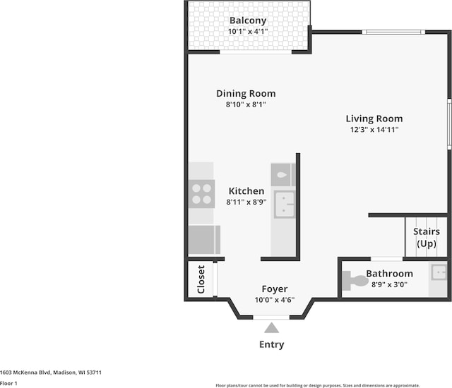 1603 Mckenna Blvd, Madison, WI 53711 - view of floor plan / room layout