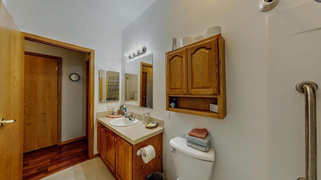 654 Riverview Ct Unit 2-Bldg C, Jefferson, WI 53549 - bathroom with vanity and wood finished floors