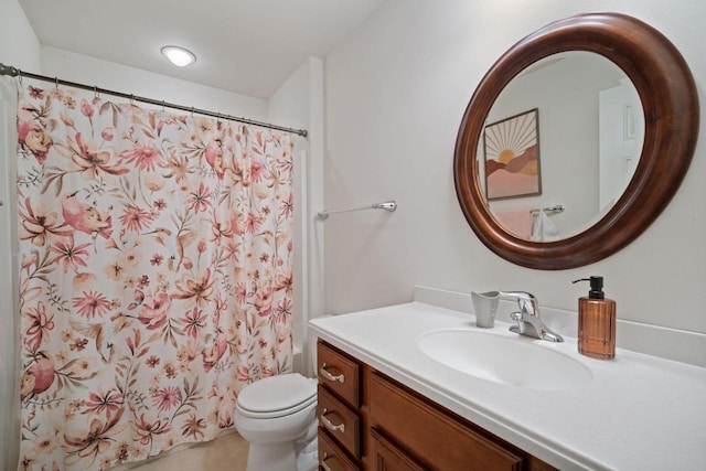 N52W35297 Lighthouse Ln, Oconomowoc, WI 53066 - full bathroom with vanity, a shower with shower curtain, and tile patterned flooring