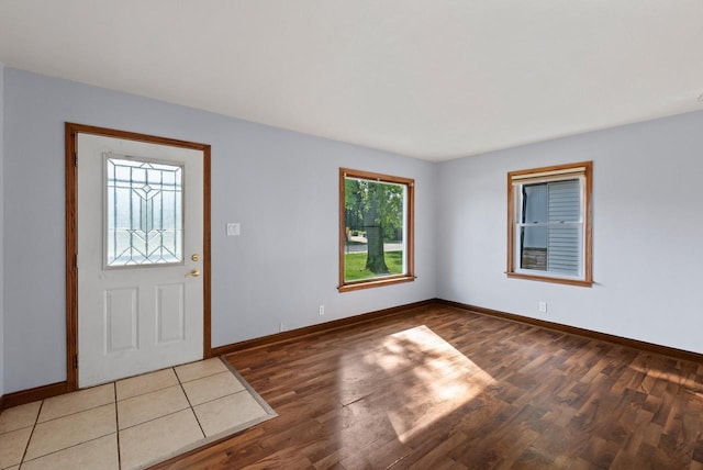 4467 S Nicholson Ave, Saint Francis, WI 53235 - foyer with plenty of natural light and wood finished floors