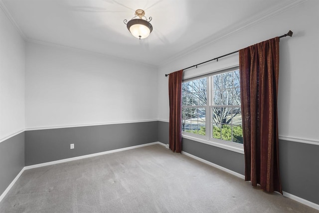 4227 Savannah Ct, Middleton, WI 53562 - carpeted empty room with crown molding and baseboards