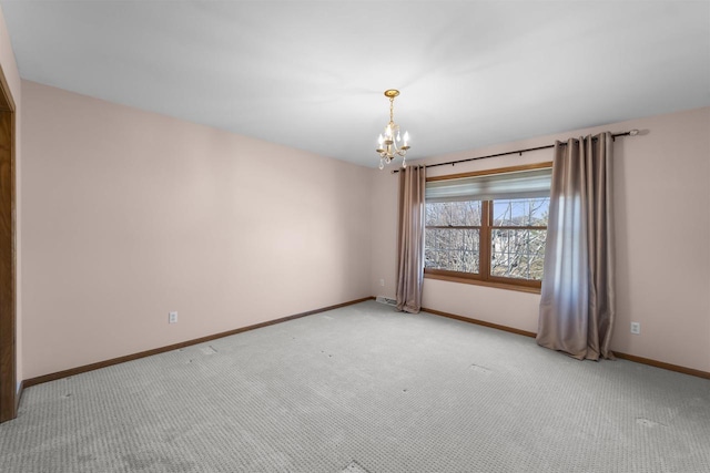 4227 Savannah Ct, Middleton, WI 53562 - unfurnished room featuring light colored carpet and a chandelier