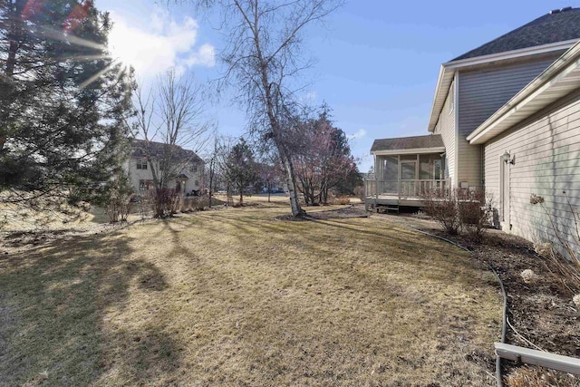 4227 Savannah Ct, Middleton, WI 53562 - view of green lawn featuring a sunroom