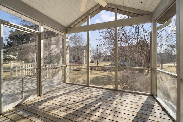4227 Savannah Ct, Middleton, WI 53562 - unfurnished sunroom featuring lofted ceiling