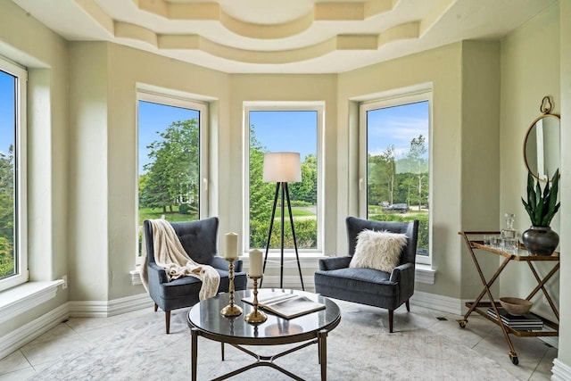 1626 Fox Hollow Ln, Cedarburg, WI 53012 - sitting room featuring baseboards