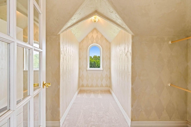 1626 Fox Hollow Ln, Cedarburg, WI 53012 - spacious closet featuring vaulted ceiling and carpet floors