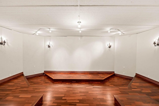 1626 Fox Hollow Ln, Cedarburg, WI 53012 - finished below grade area featuring track lighting and wood finished floors
