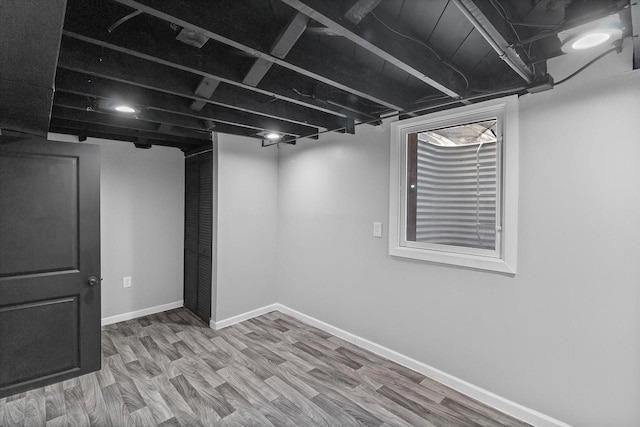 3009 N 72nd St, Milwaukee, WI 53210 - finished below grade area with baseboards and wood finished floors