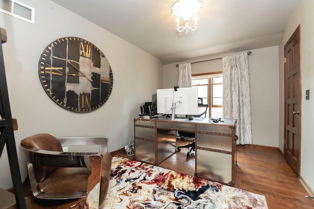 N69W29753 Ridgeview Ct, Hartland, WI 53029 - home office with wood finished floors