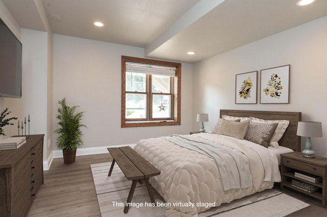 N69W29753 Ridgeview Ct, Hartland, WI 53029 - bedroom with recessed lighting and wood finished floors