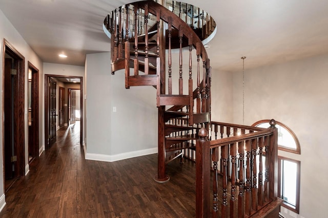 N69W29753 Ridgeview Ct, Hartland, WI 53029 - stairs featuring wood finished floors and baseboards
