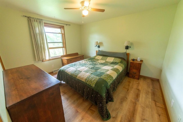 N5642 8th Dr, Westfield, WI 53964 - bedroom featuring wood finished floors and a ceiling fan