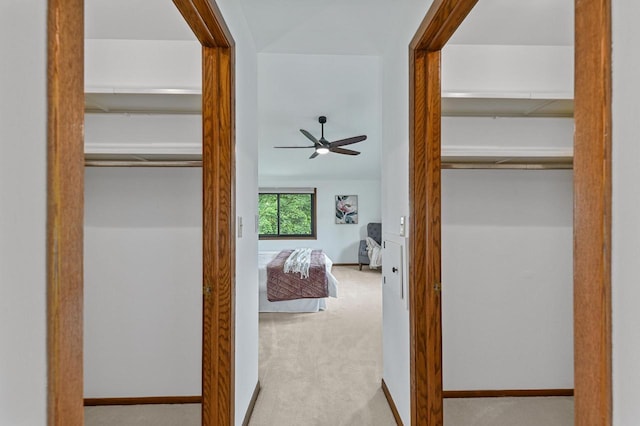836 Pilgrim Pkwy, Elm Grove, WI 53122 - hall featuring carpet floors and baseboards