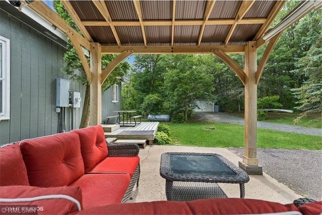 2818 Wilson Ave, Saint Croix Falls, WI 54024 - view of patio featuring an outdoor hangout area