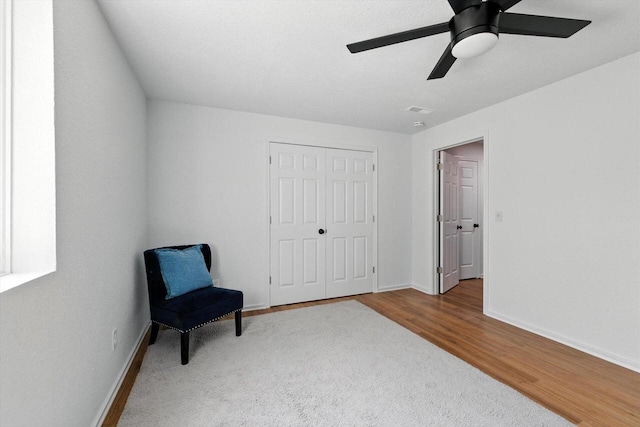 1143 Juniper Ln, Oconomowoc, WI 53066 - unfurnished room with ceiling fan and wood finished floors