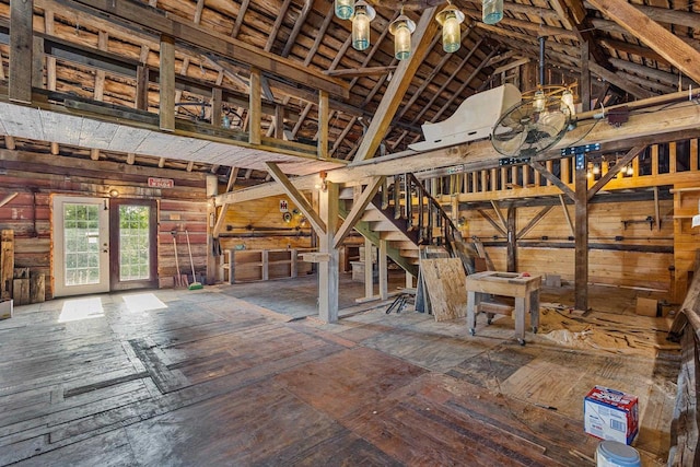 W1511 County Rd Hh, Fremont, WI 54940 - miscellaneous room featuring vaulted ceiling