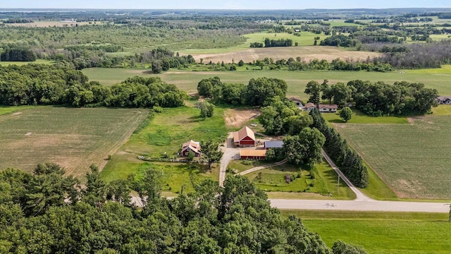 W1511 County Rd Hh, Fremont, WI 54940 - aerial view of property and surrounding area with rural landscape