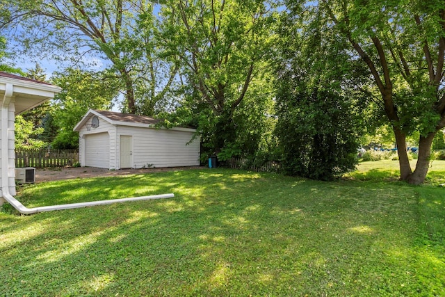5717 S 42nd St, Greenfield, WI 53221 - view of yard featuring an outbuilding and a garage