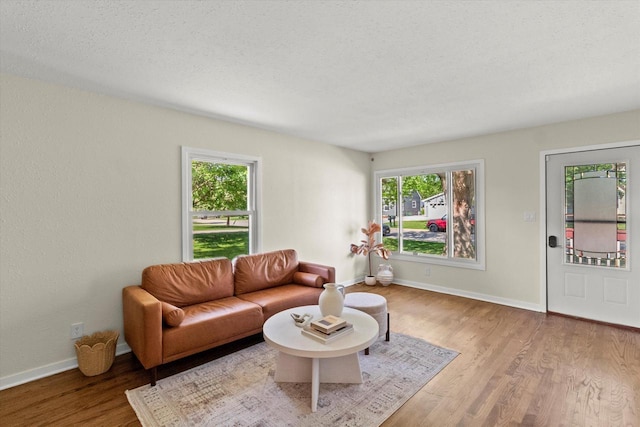 5717 S 42nd St, Greenfield, WI 53221 - living area with wood finished floors and baseboards