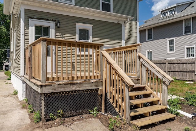 716 Vernon Ave, Beloit, WI 53511 - deck with stairs