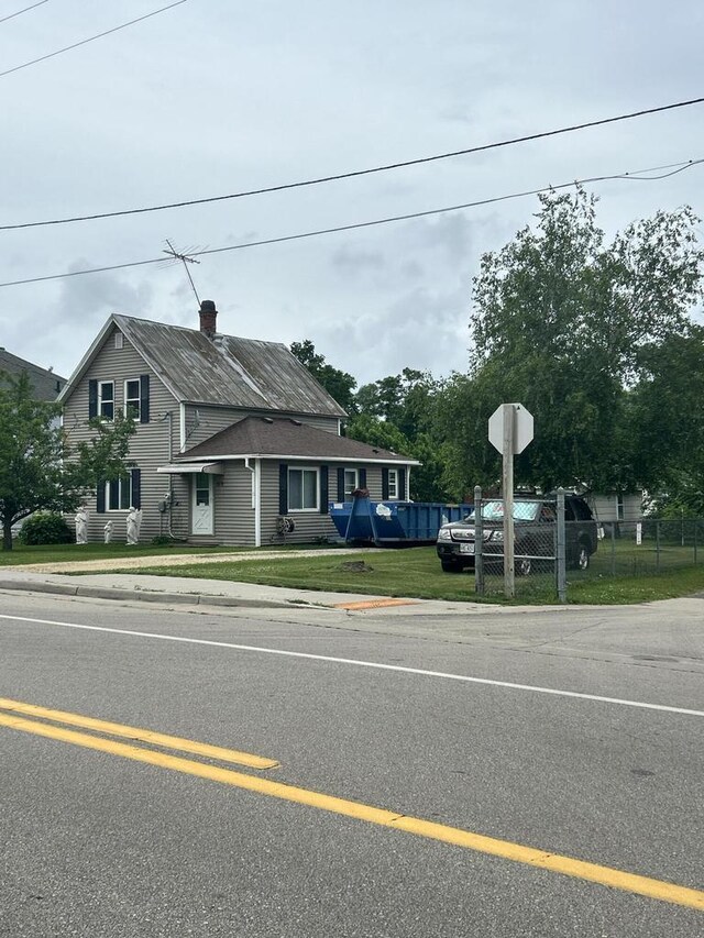 512 Division St, Stoddard, WI 54658 - view of front of house with a chimney