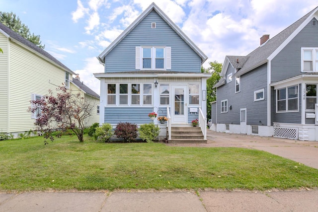 1756 Church St, Stevens Point, WI 54481 - view of front of house with a front lawn