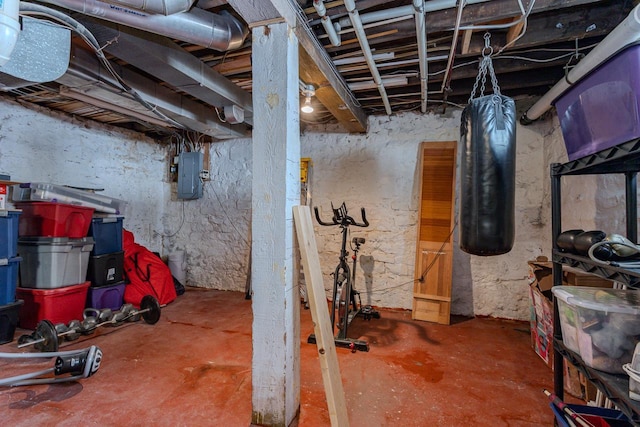 1756 Church St, Stevens Point, WI 54481 - unfinished basement featuring electric panel