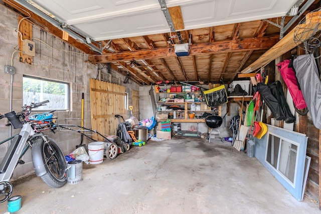 1756 Church St, Stevens Point, WI 54481 - garage featuring a garage door opener