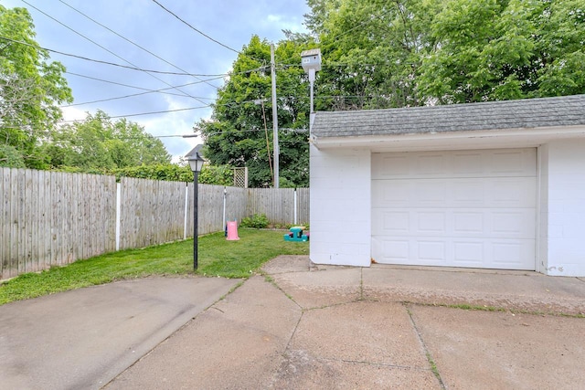 1756 Church St, Stevens Point, WI 54481 - detached garage featuring concrete driveway